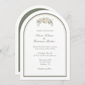 Elegante Arch Wedding Einladung - Minimalistisch (Vorne/Hinten)