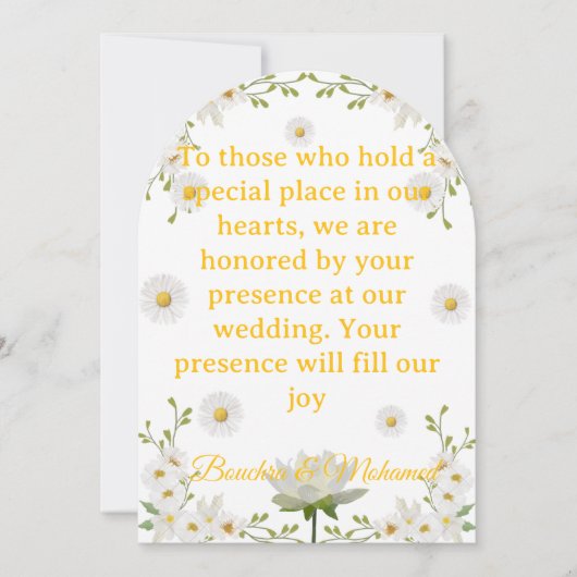 Elegante Arch Wedding Invitation Card Einladung (Vorderseite)