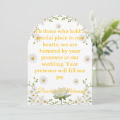 Elegante Arch Wedding Invitation Card Einladung (Stehend Vorderseite)