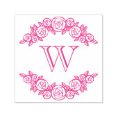 Elegante Arched Rose #1 Runde 1 Permastempel (Design)