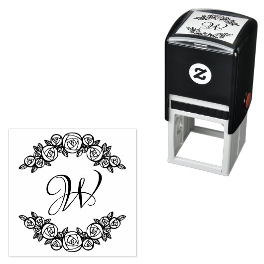 Elegante Arched Rose #1 Runde 1 Permastempel (Beispiel)