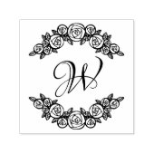 Elegante Arched Rose #1 Runde 1 Permastempel (Design)