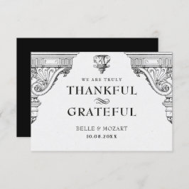 Elegante Architektur der Renaissance Dankeskarte