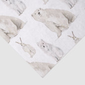 Elegante arktische Winterschneetiere Seidenpapier (Detail)