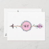 Elegante Arrow Postkarte (Vorne/Hinten)