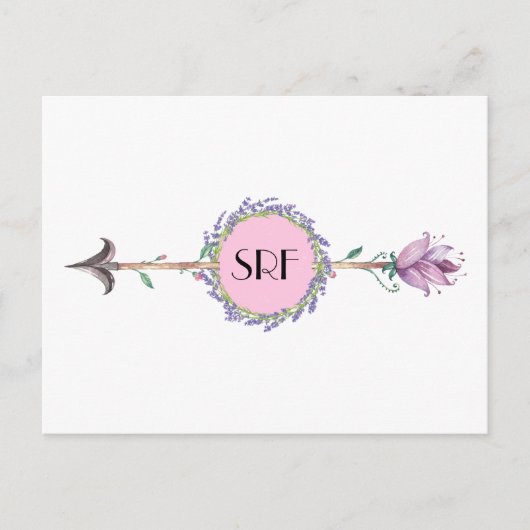 Elegante Arrow Postkarte (Vorderseite)