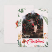 Elegante Arschtypografie frohe Weihnachten (Vorne/Hinten)