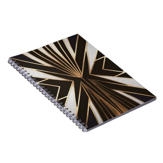 Elegante Art Deco 20 Notizblock (Rechte Seite)