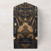 Elegante Art Deco All In One Einladung (Außenbereich)