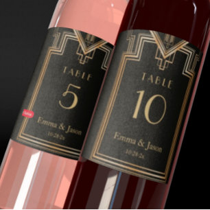 Elegante Art Deco Aufkleber