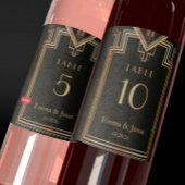 Elegante Art Deco Aufkleber