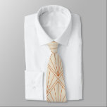 Elegante Art Deco Burnt Orange Wedding Krawatte<br><div class="desc">Vintages Art Deco Burnt Orange Elegante Hochzeit Neck Tie</div>
