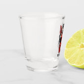 Elegante Art Deco-Dame anpassbar Schnapsglas (Links)