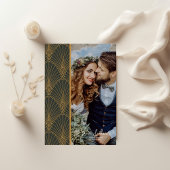 Elegante Art Deco Dankeskarte