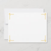 Elegante Art Déco Einladung (Rückseite)