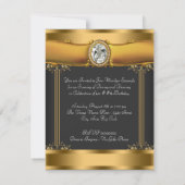 Elegante Art Deco Einladung (Rückseite)