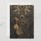 Elegante Art Deco Einladung (Rückseite)