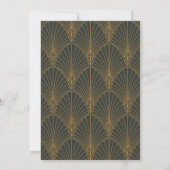 Elegante Art Deco Einladung (Rückseite)