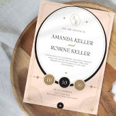 Elegante Art Deco Einladung