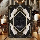 Elegante Art Deco Einladung