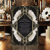 Elegante Art Deco Einladung