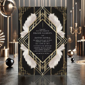 Elegante Art Deco Einladung