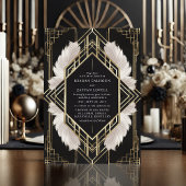 Elegante Art Deco Einladung