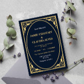 Elegante Art Deco Einladung