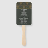 Elegante Art Deco Fächer (Rückseite)