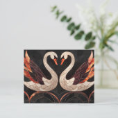 Elegante Art Deco Feiertagspostkarte (Stehend Vorderseite)
