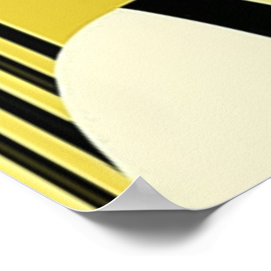 Elegante Art Deco Flapper Poster (Ecke)