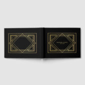 Elegante Art Deco Gatsby Style Wedding Gästebuch (Voll)
