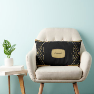Elegante Art Deco Gatsby Throw Lumbar Pillow Lendenkissen