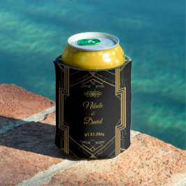 Elegante Art Deco Gatsby Wedding Can Cooler Dosenkühler