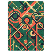 Elegante Art Deco Geometric Klemmbrett (Rückseite)