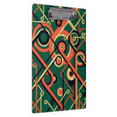 Elegante Art Deco Geometric Klemmbrett (Rechts)