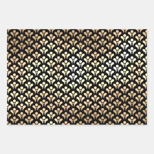 Elegante Art Deco Geschenkpapier Set (Vorderseite 2)