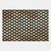 Elegante Art Deco Geschenkpapier Set (Vorderseite)