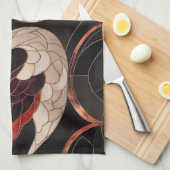 Elegante Art Deco Geschirrtuch (Viertel Falte)