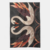 Elegante Art Deco Geschirrtuch (Vertikal)