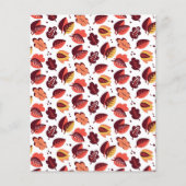 Elegante Art Deco Herbstlaube Herbstmuster Flyer (Vorne)