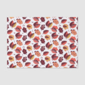 Elegante Art Deco Herbstlaube Herbstmuster Seidenpapier (Vorderseite)