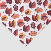 Elegante Art Deco Herbstlaube Herbstmuster Seidenpapier (Ausschnitt)