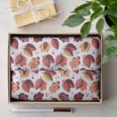 Elegante Art Deco Herbstlaube Herbstmuster Seidenpapier (Geschenk)