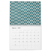 Elegante Art Deco Kalender (Feb 2027)