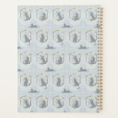 Elegante Art Deco Katzen - Hellgrau Planer (Rückseite)