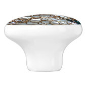 Elegante Art Deco Keramikknauf (Seitenansicht)