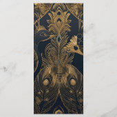 Elegante Art Deco Menükarte (Rückseite)