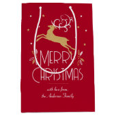 Elegante Art Deco Mittlere Geschenktüte (Vorderseite)