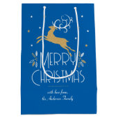 Elegante Art Deco Mittlere Geschenktüte (Rückseite)